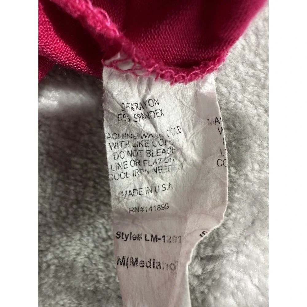Free To Live Skirt Pull On Women's Size Medium Hot Pink Stretch Soft Made In USA